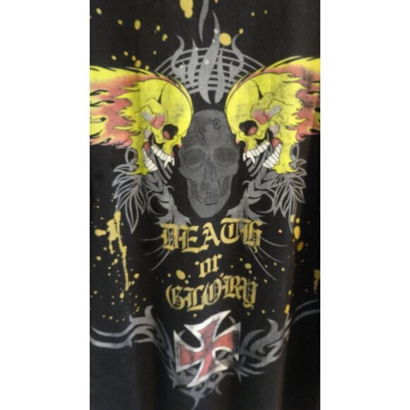 Phat Doc Wear PhD Death or Victory T-Shirt Black 100% Cotton Size XL - Picture 2 of 5